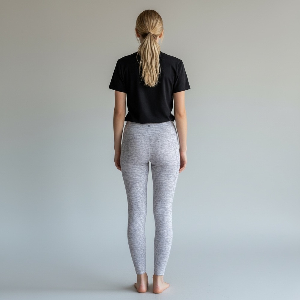 CALIA Seamed Essentials Full Length Hike Leggings Cloud Cover Multi Athletic - Picture 2 of 10